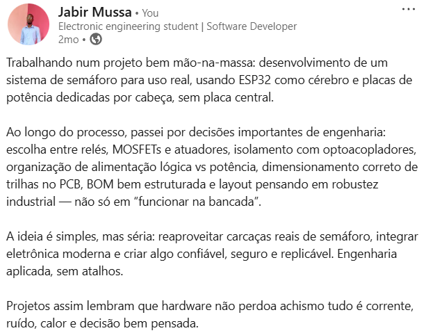 Sistema de Semáforo com ESP32