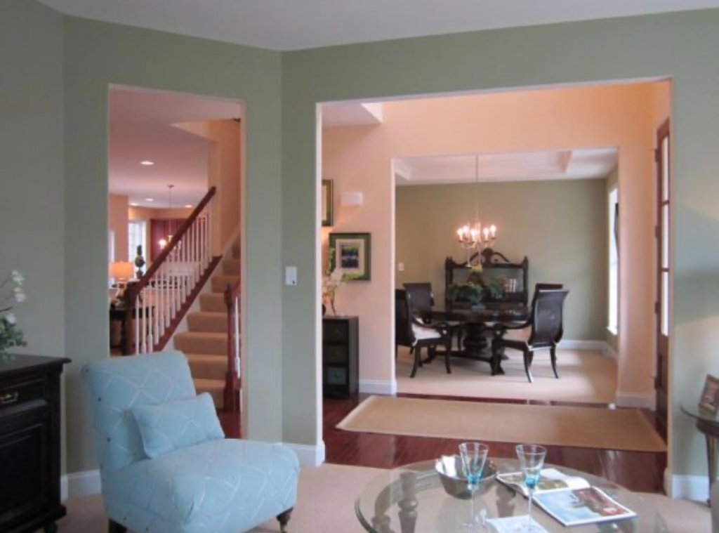 Interior living and dining area