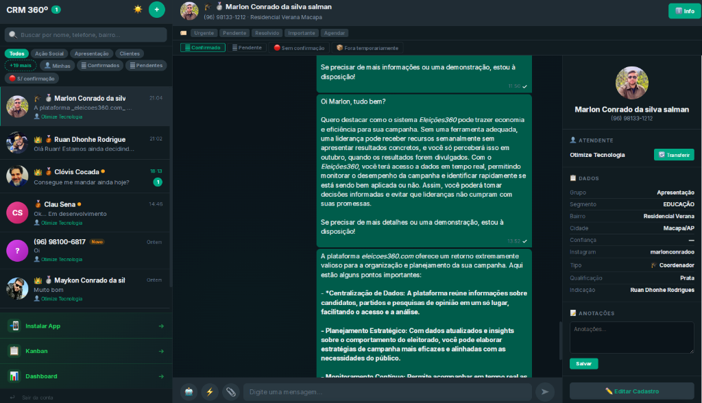 Chat WhatsApp Integrado