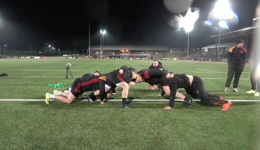 Group Scrum Session — Front Row Focus