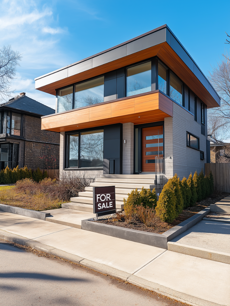 Modern two-story house for sale