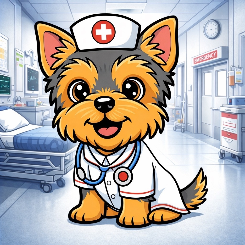 ScrubYorkie Mascot