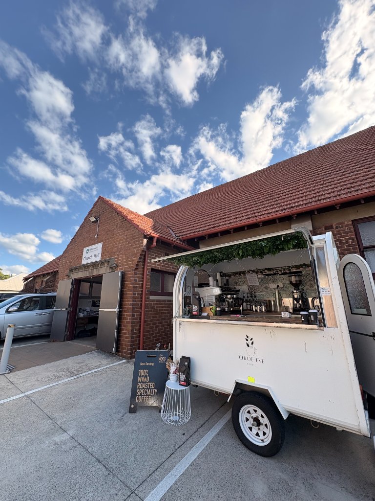 Chloe-Eve Coffee mobile espresso trailer at events across Wollongong and South Coast NSW