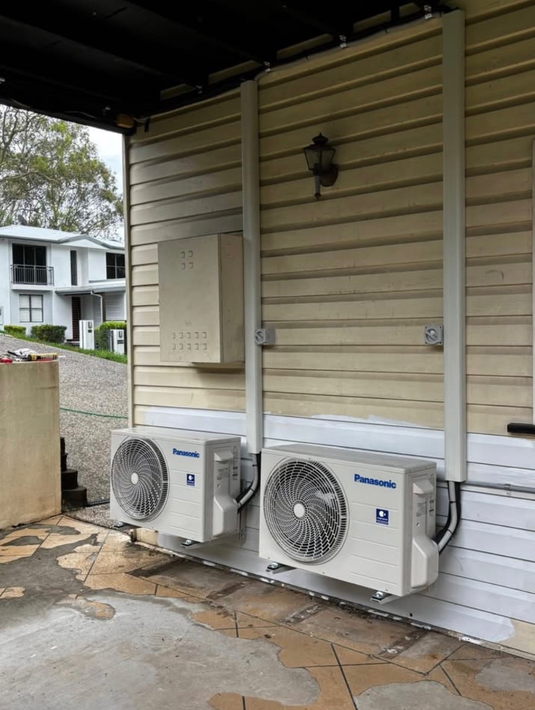 Panasonic outdoor AC units installation