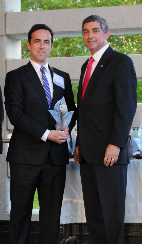 Receiving Culture Award from Lt. Governor