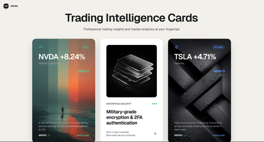 Card Layout Trading Platform app template built with Base44