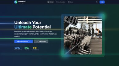 FitPro- GYM app template preview