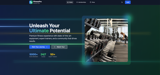 FitPro- GYM app app template built with Base44