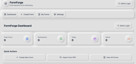 FormForge app template built with Base44