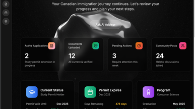 Immigration AI Companion template preview