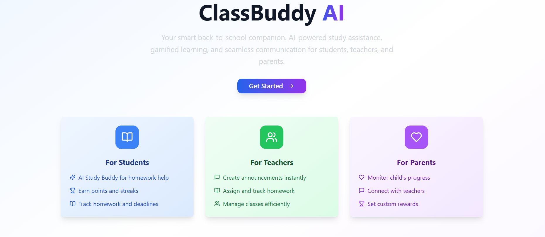 ClassBuddy AI template preview