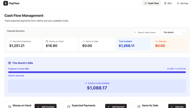 MoneyMap template preview