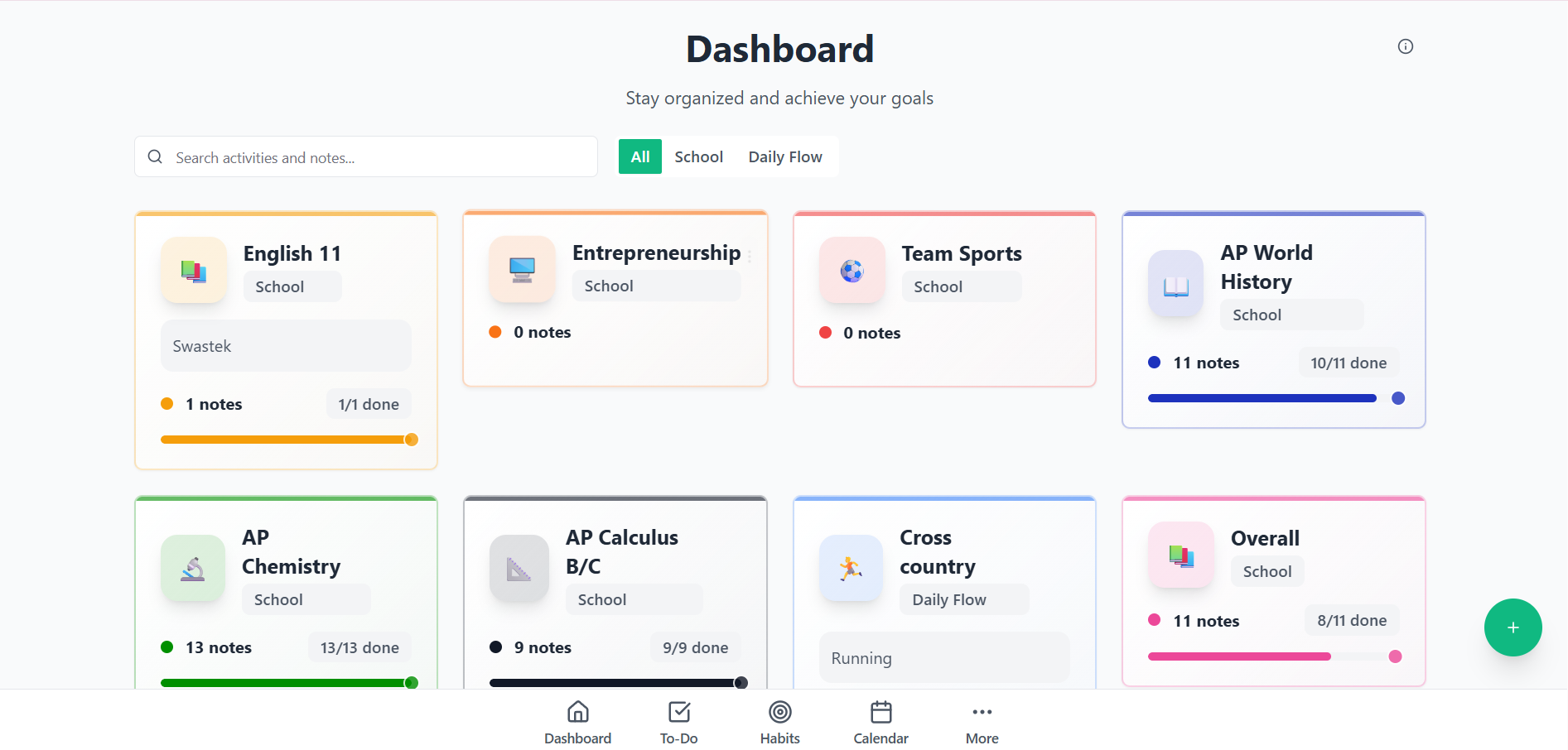 LifeOS template preview