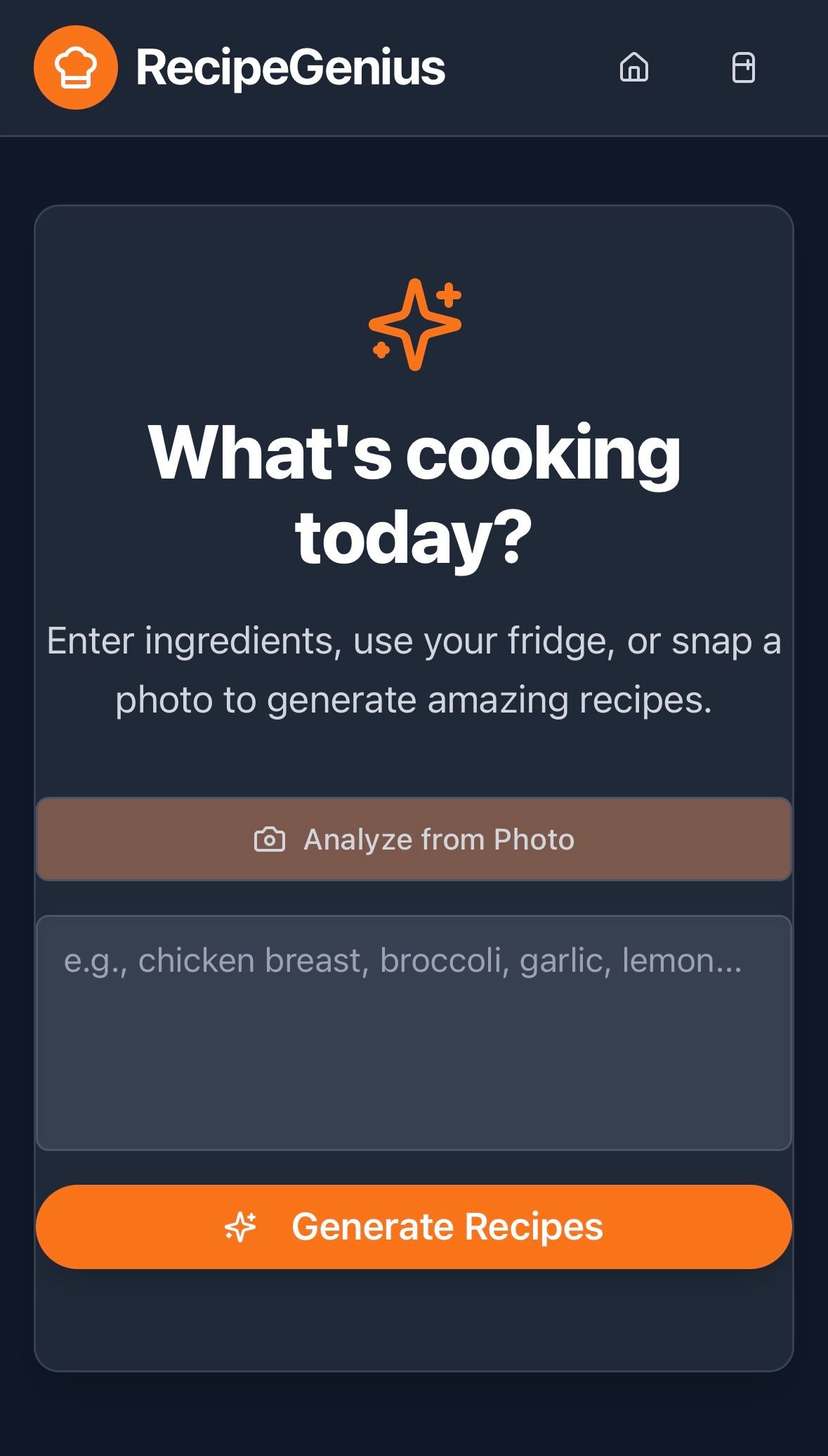 What’s for Dinner template preview