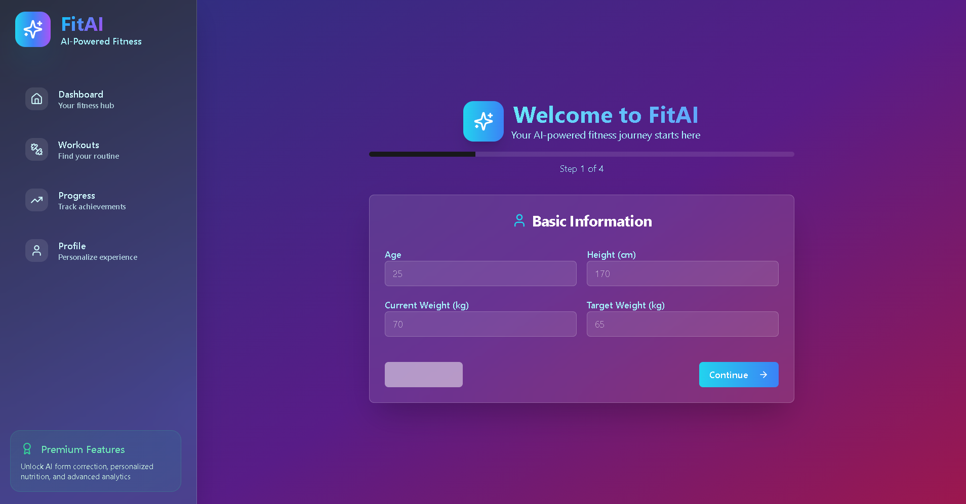 FitAI template preview