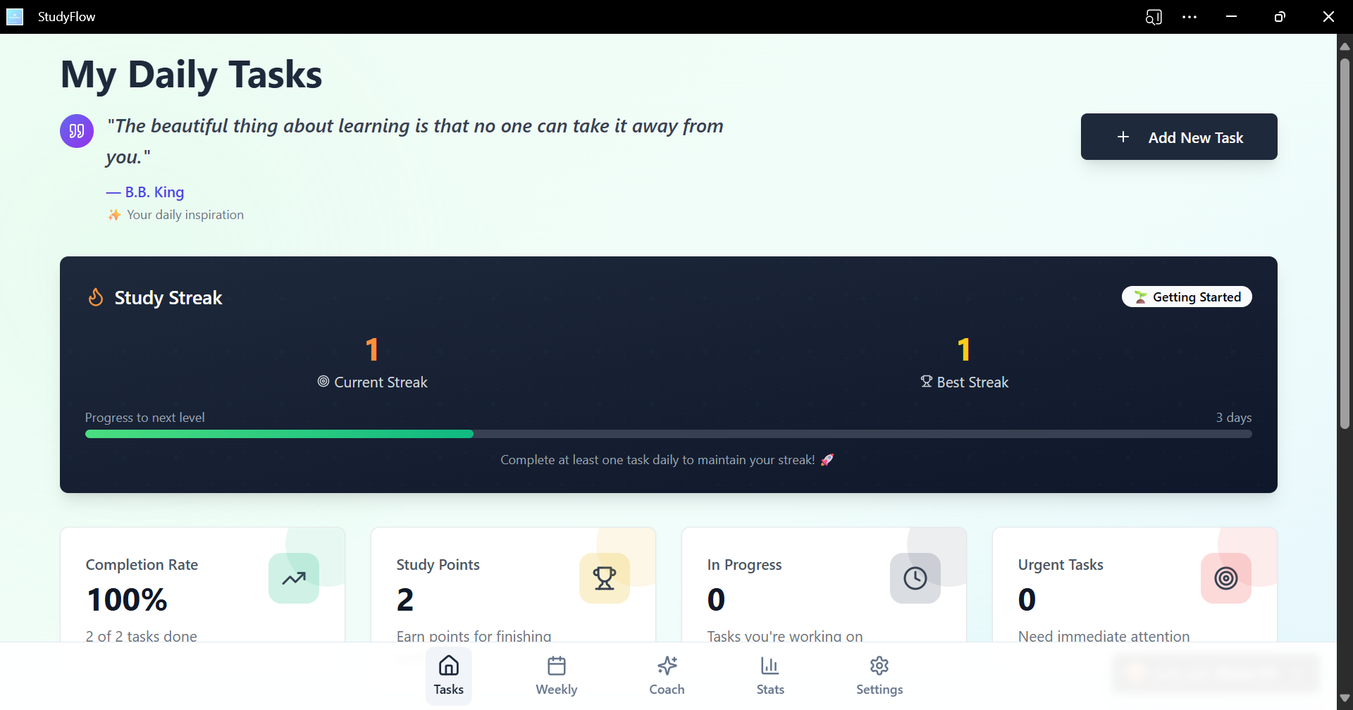 StudyFlow template preview