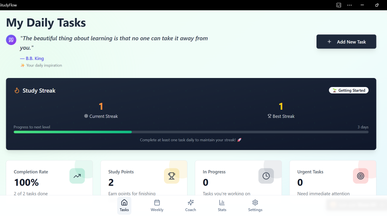 StudyFlow template preview
