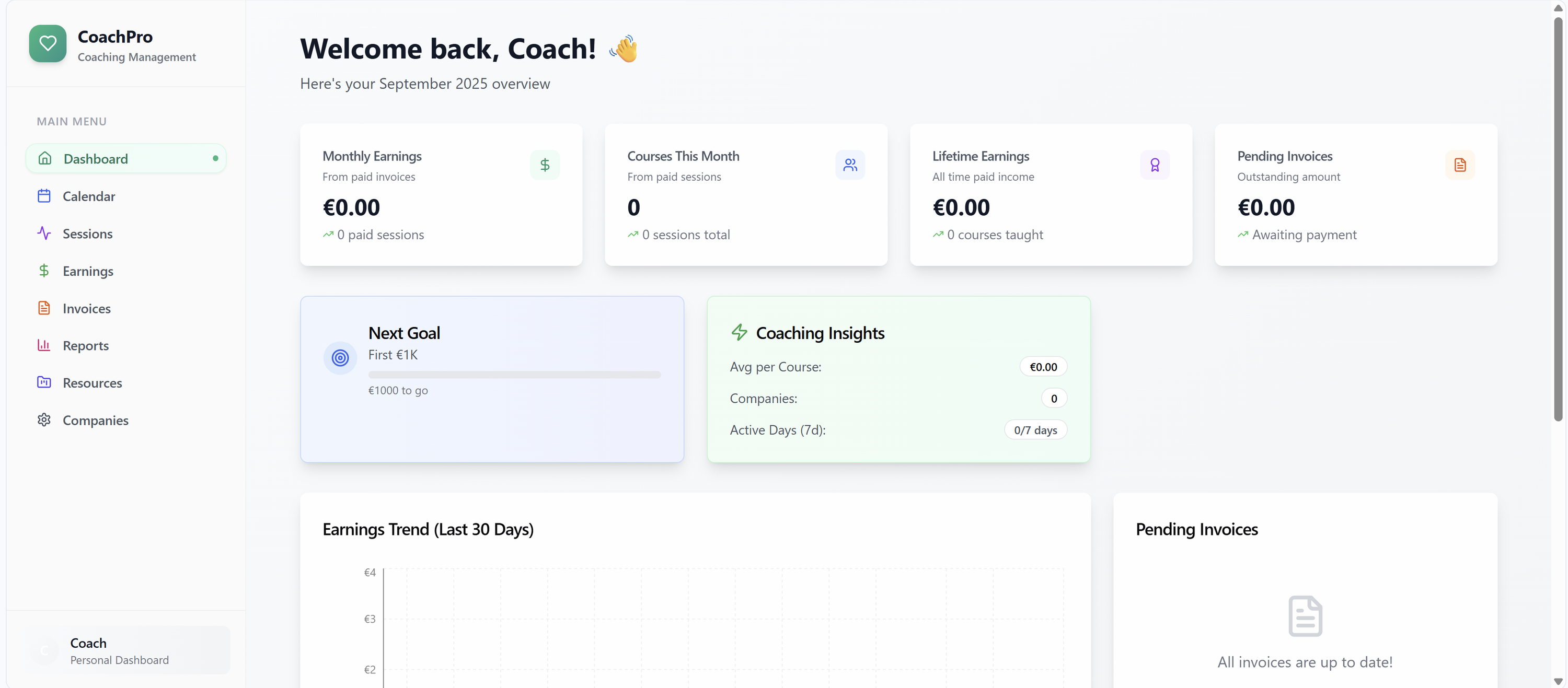 CoachFlow template preview