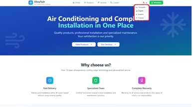 STORE - Sell and Services (4 LANGUAGES) template preview