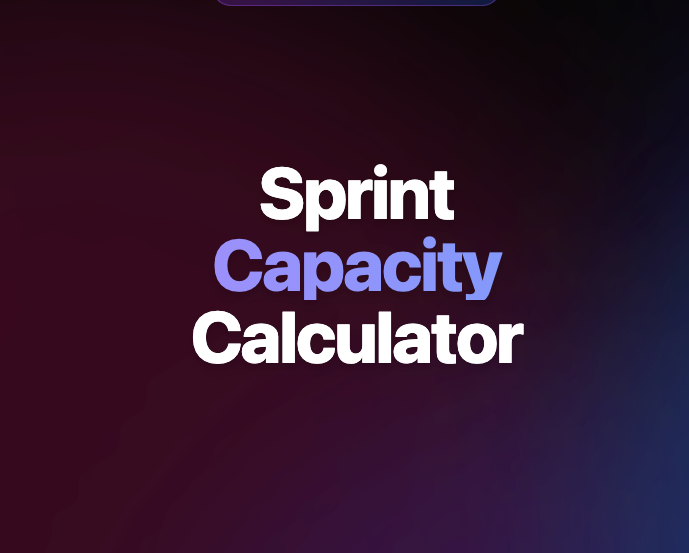 Sprint Complete Storage Sign In Sprint Capacity Calculator