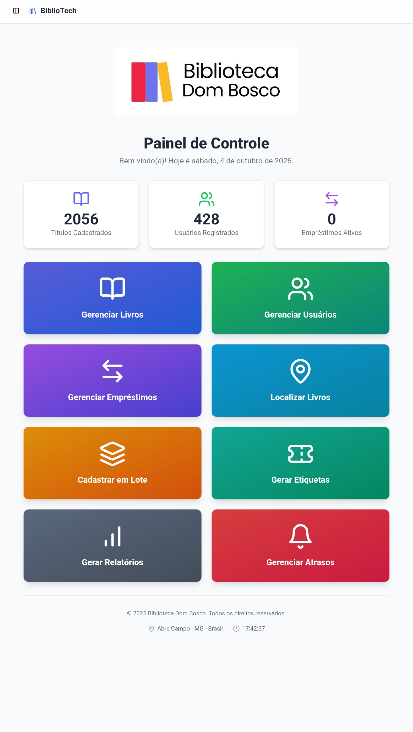 BiblioTech template preview