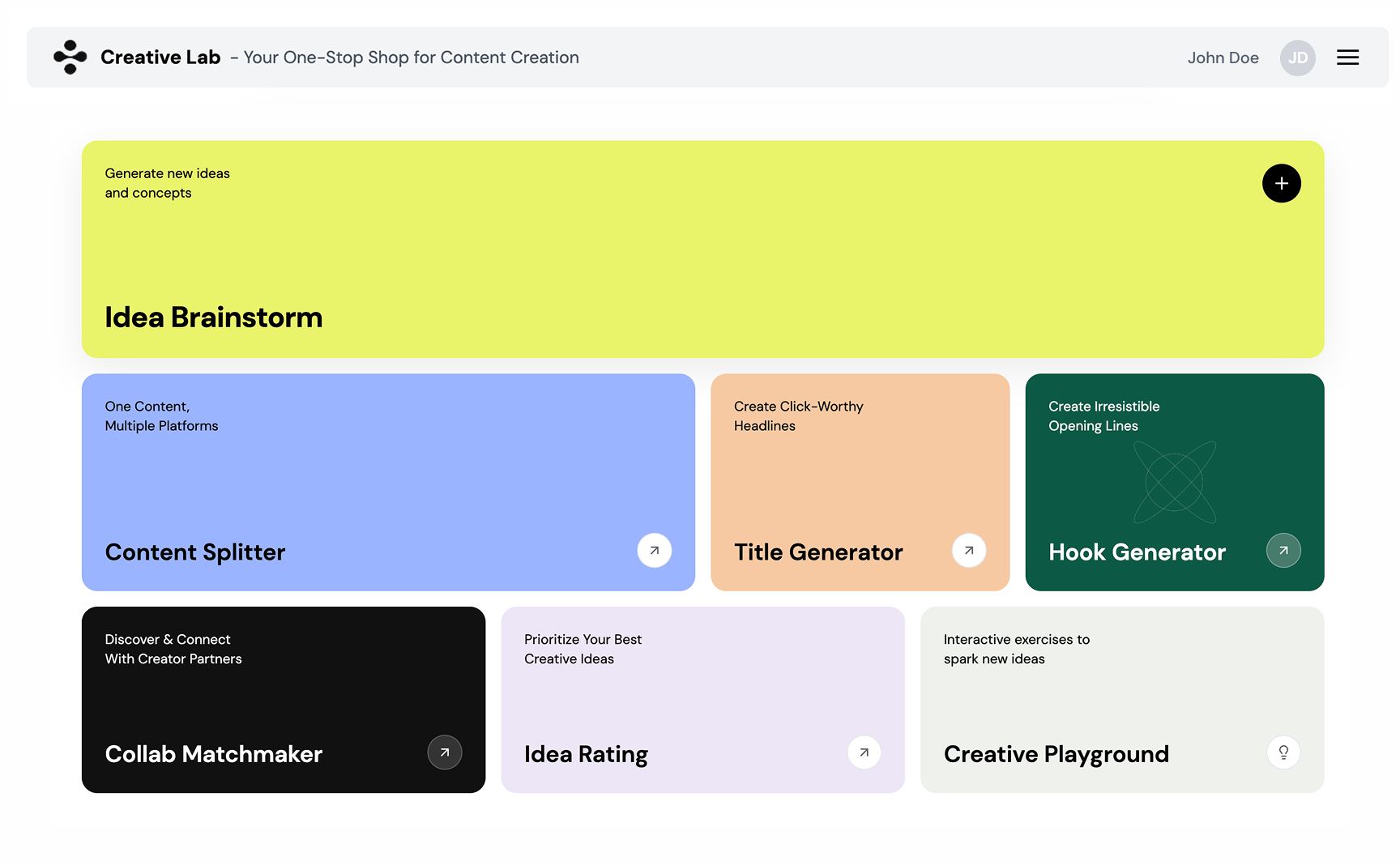 Creative Lab template preview
