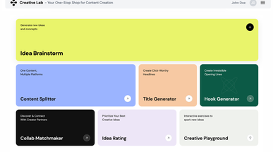 Creative Lab template preview