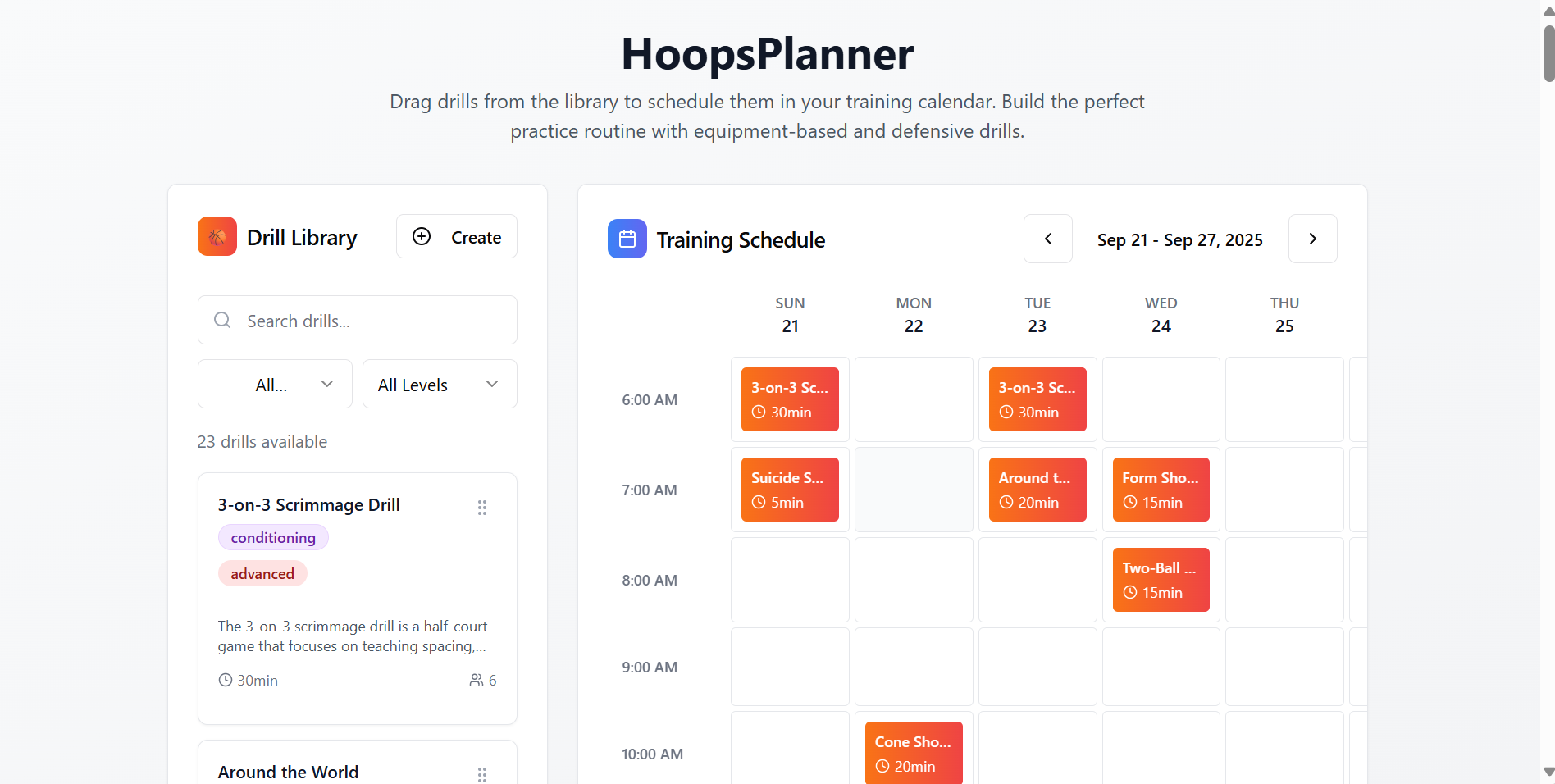 HoopsPlanner template preview