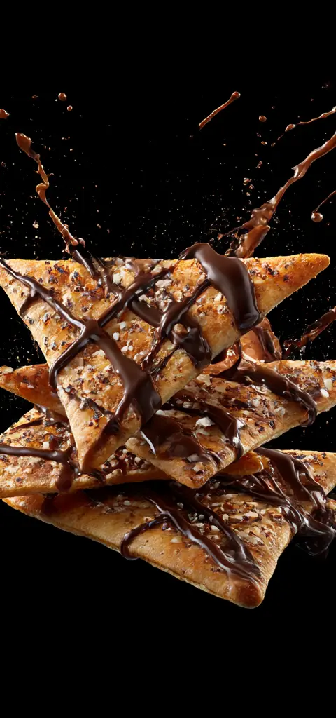 Chocolate Drizzle Pita Chips