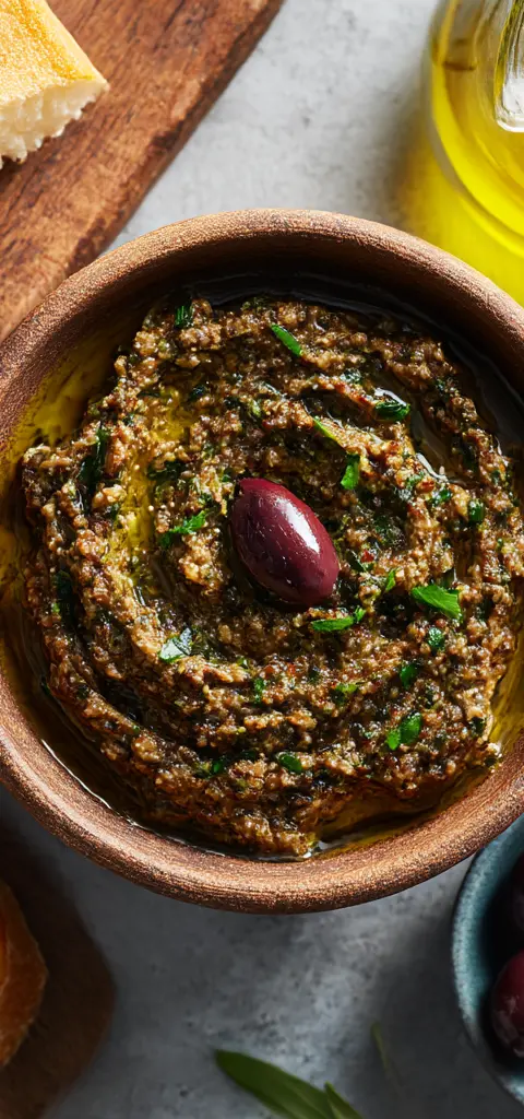 Black olive tapenade dip 