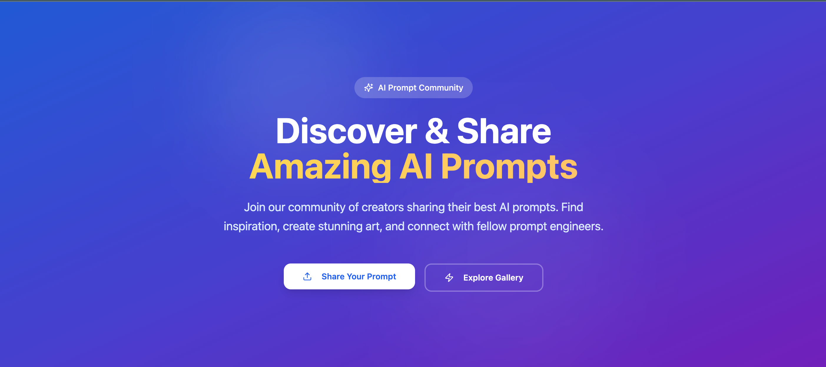 Promptly - A Community for Prompt Creators template preview