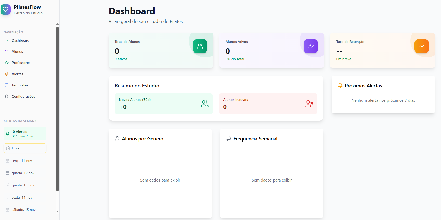 Data Pilates (ativo) template preview
