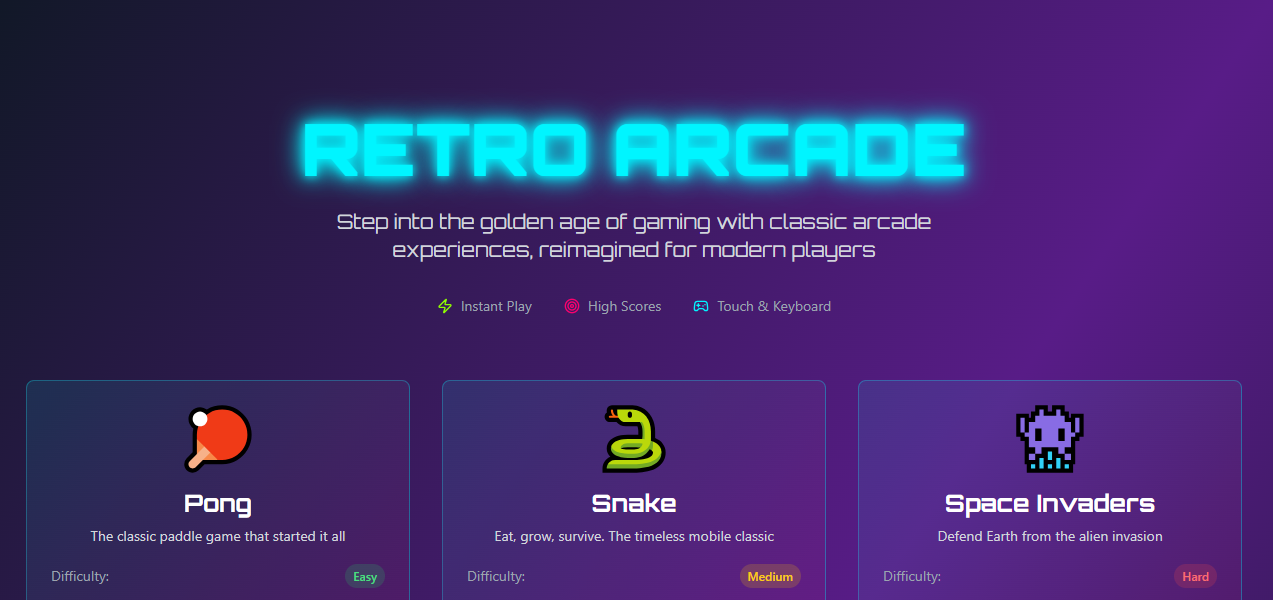 RetroRcade template preview
