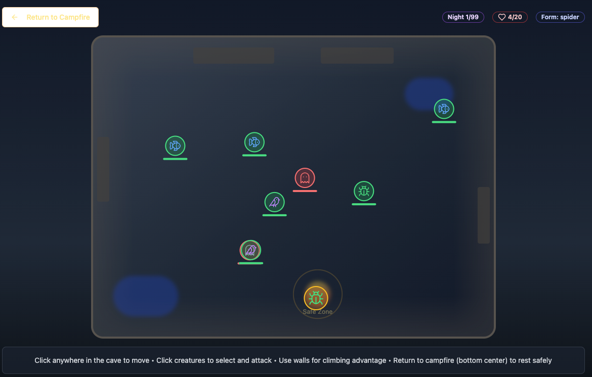 99 Nights: Cave Survival template preview