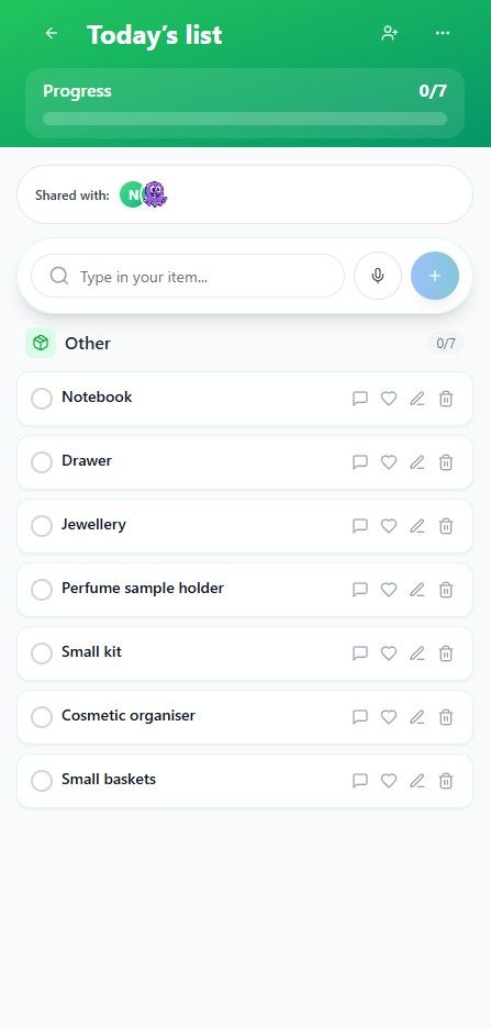 FrehList - Smart Grocery Lists template preview