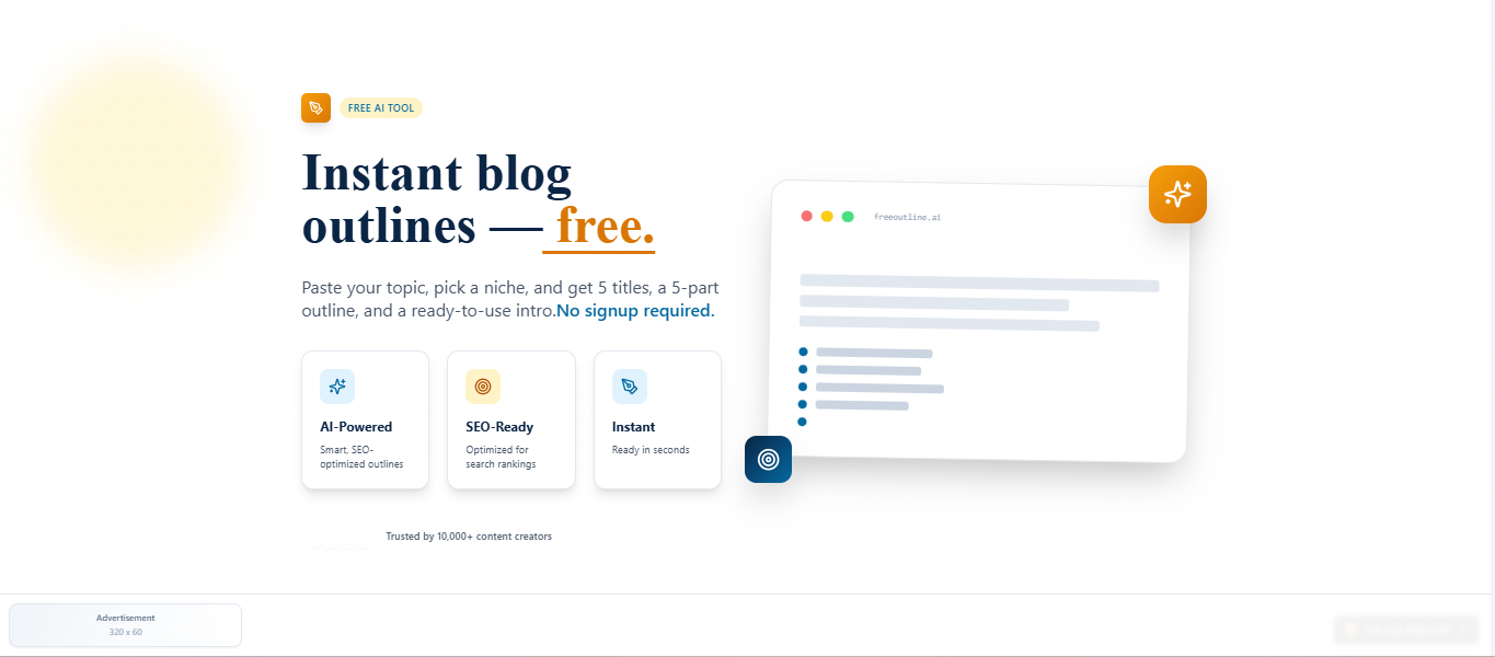 OutlineSpark template preview