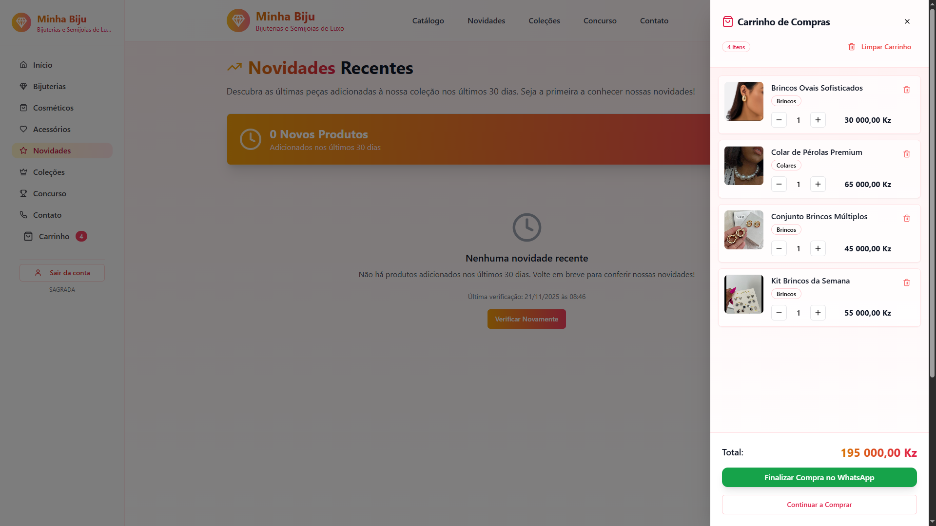 Minha Biju QA - 4 Languages template preview