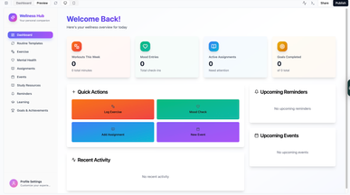 LiveBetter template preview