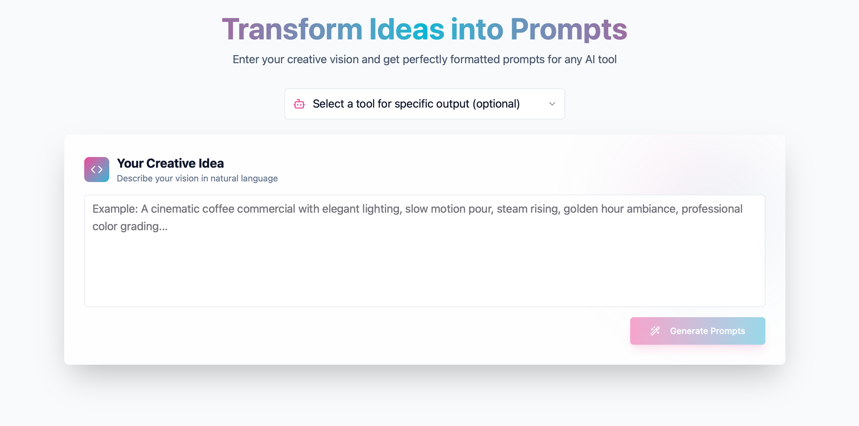 PromptGen template preview