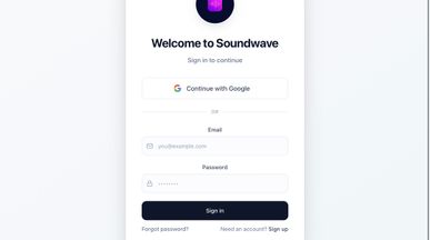 Soundwave template preview