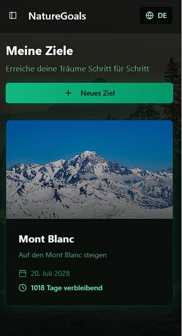 NatureGoals template preview