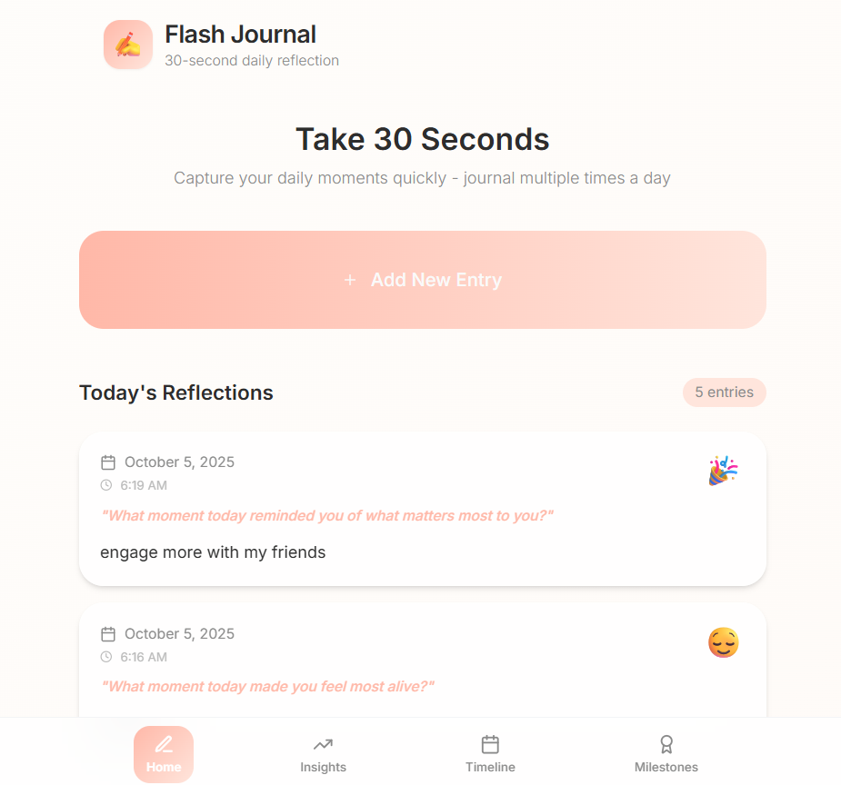 Flash Journal template preview