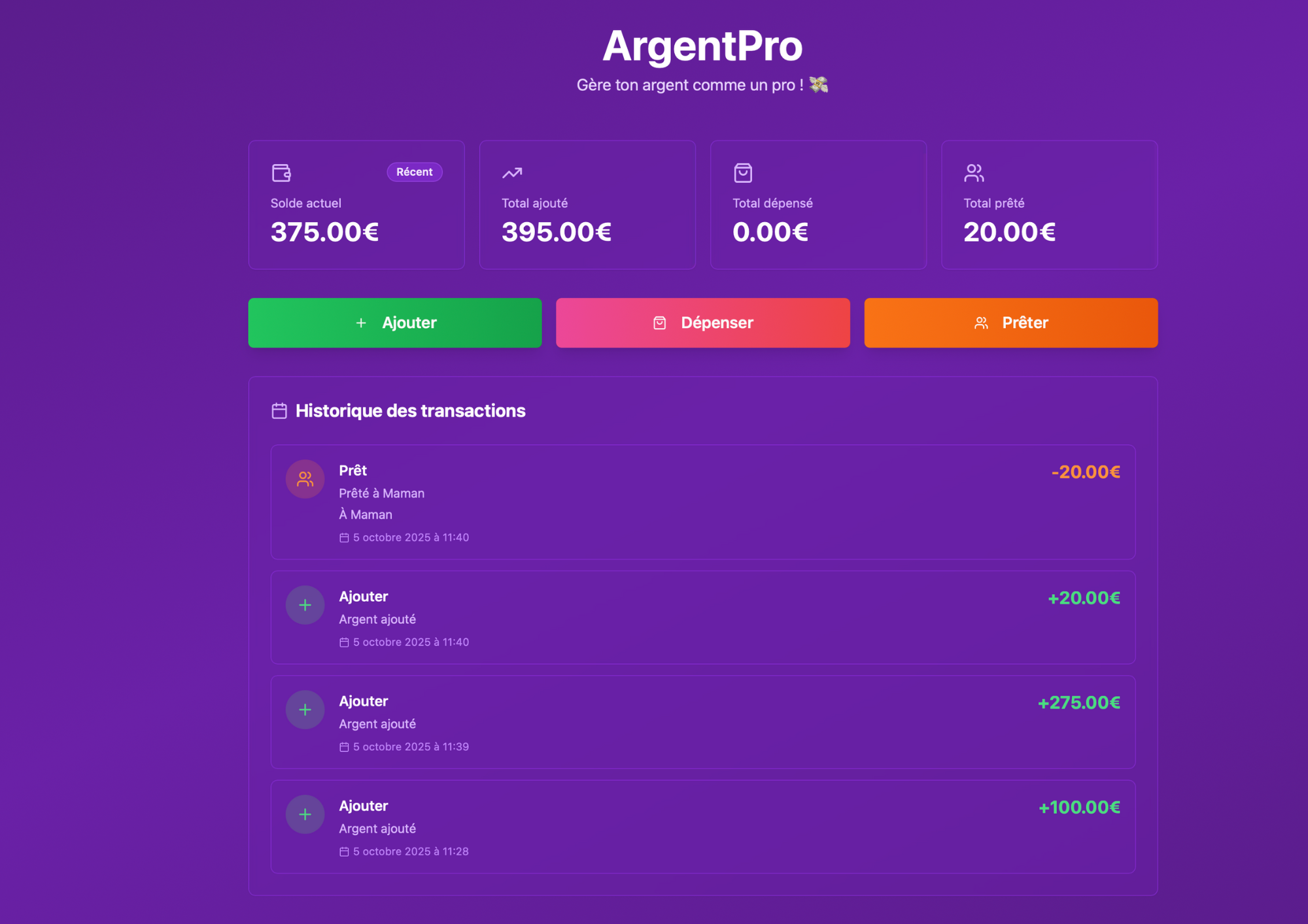 ArgentPro template preview