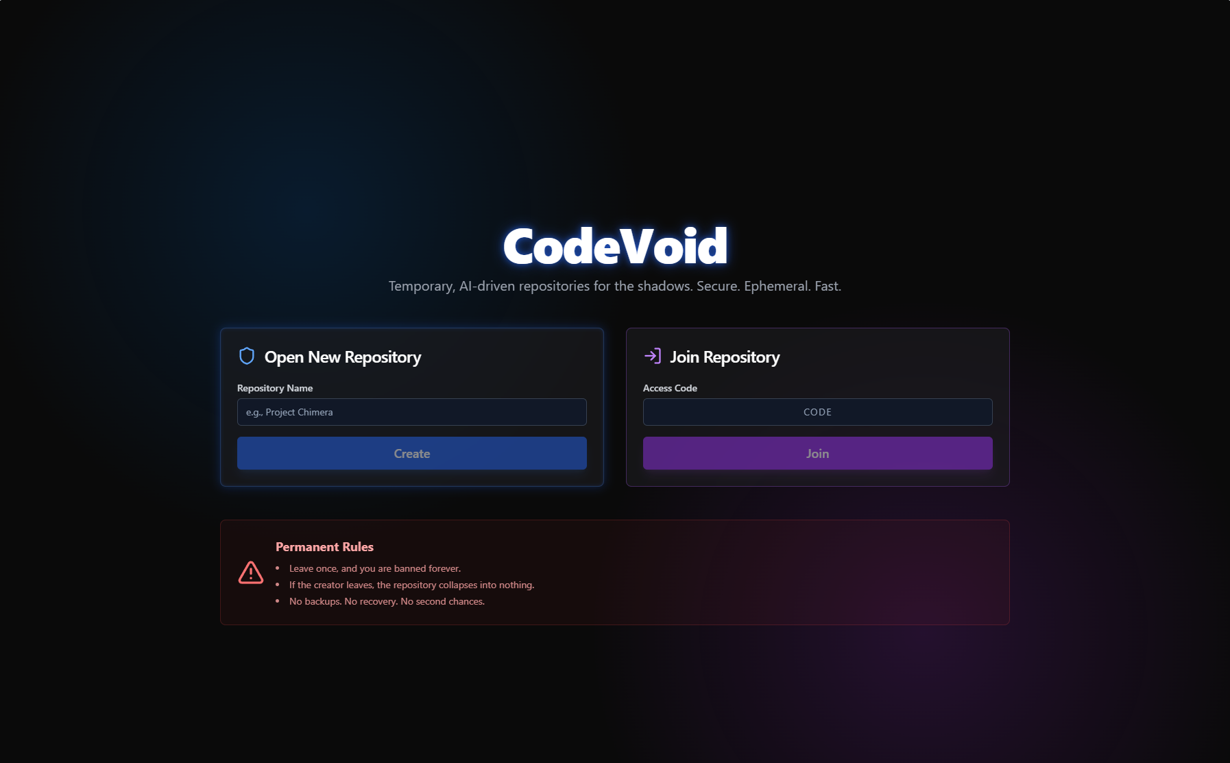 VoidCode template preview
