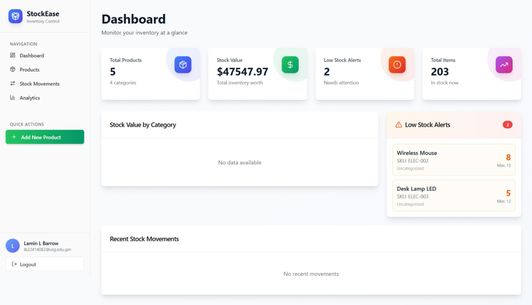 StockEase app template built with Base44