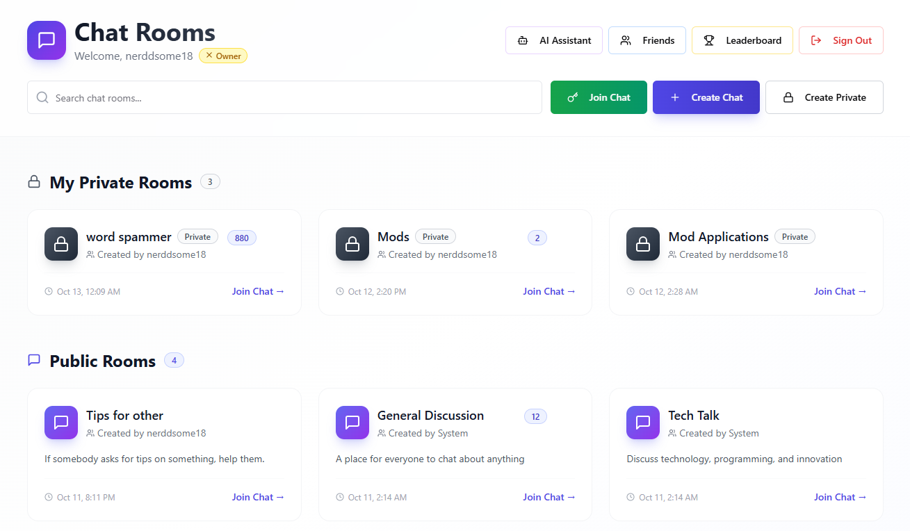 Global Chat (Beta) template preview