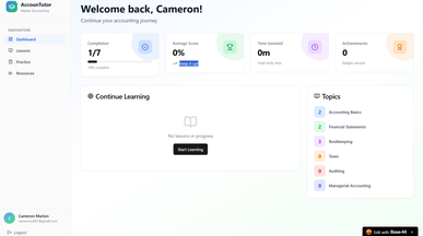 EntryCoach template preview