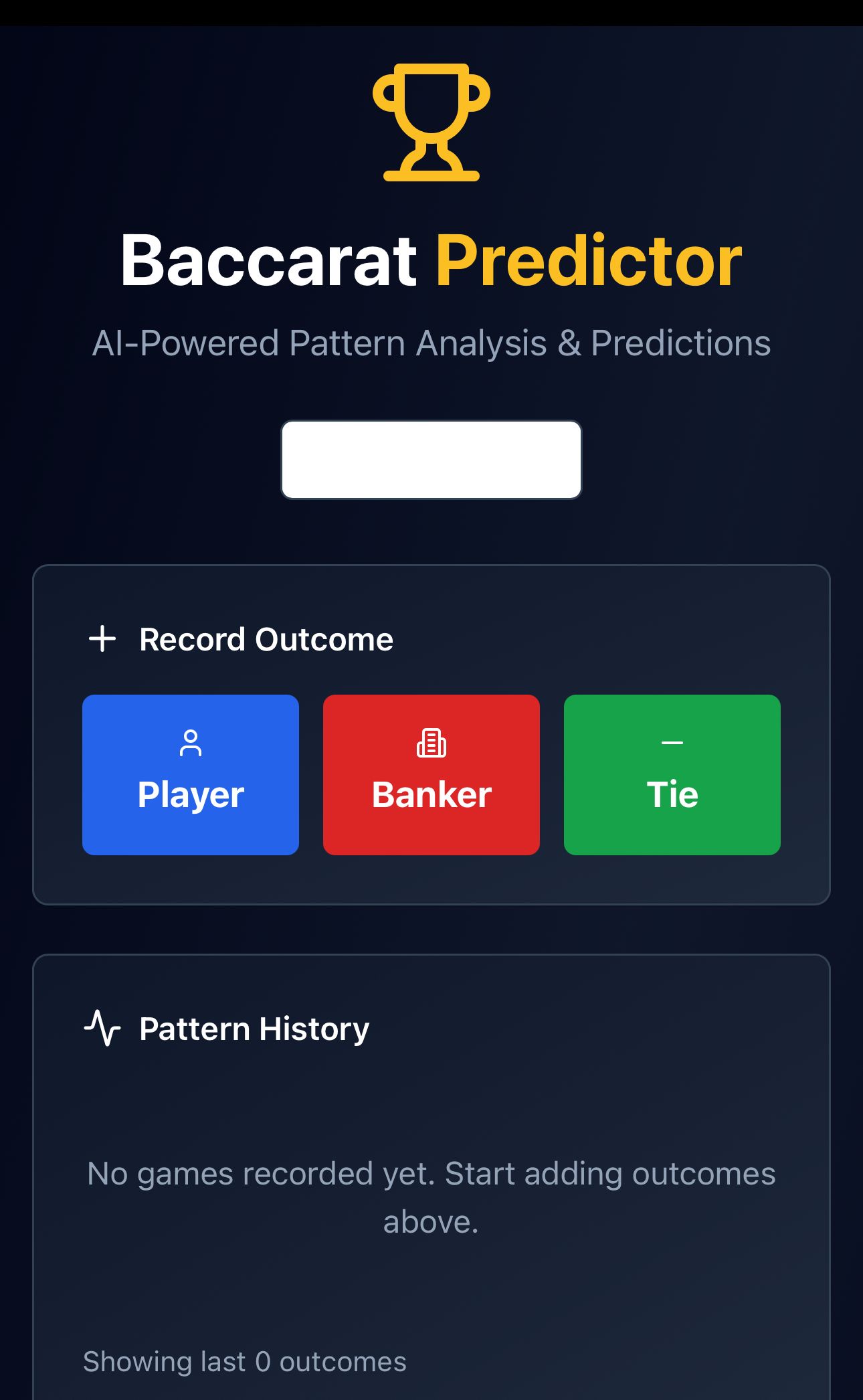 Baccarat Oracle template preview
