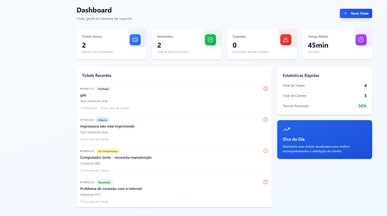 SupportFlow - Gestão de Tickets template preview