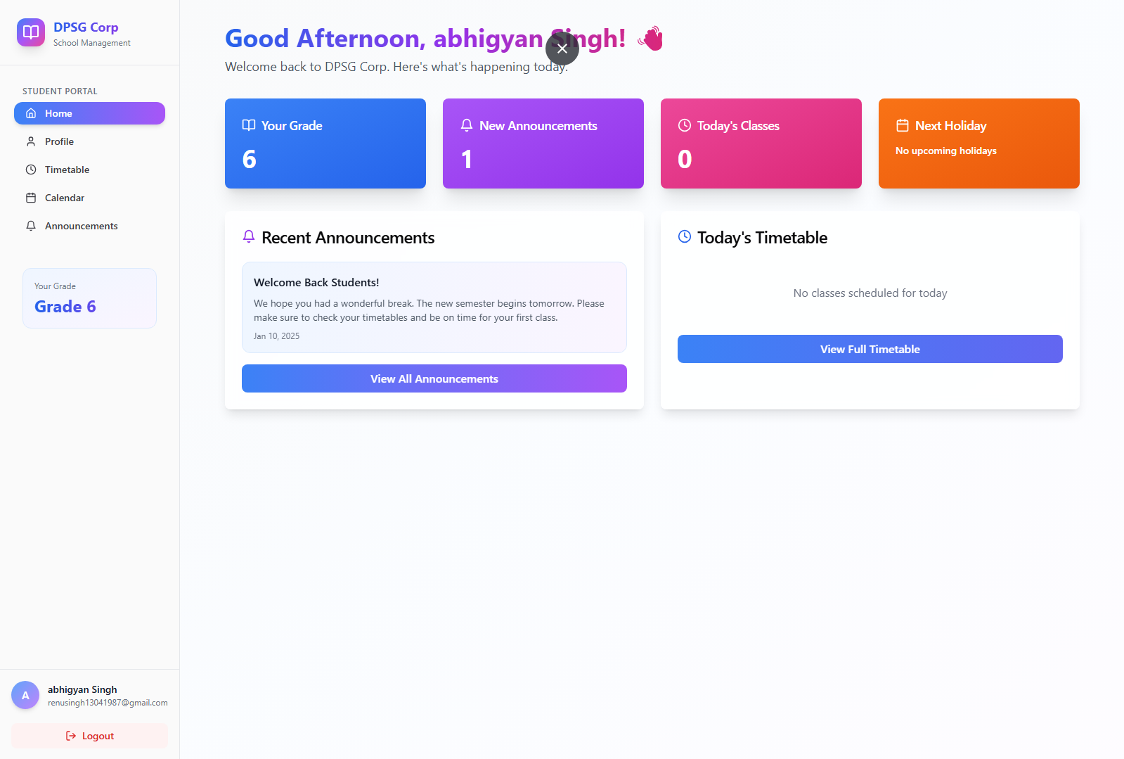 DPSG Campus Connect template preview